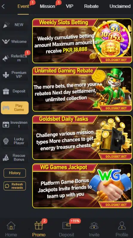 Goldsbet-Game-bonuses