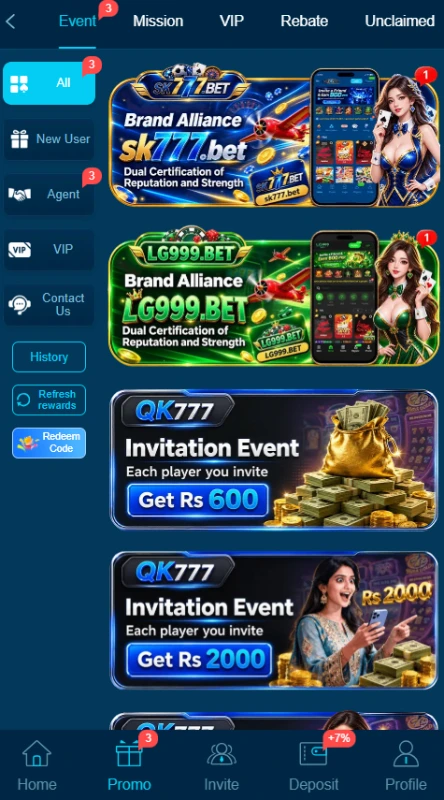 QK777-Game-rewards