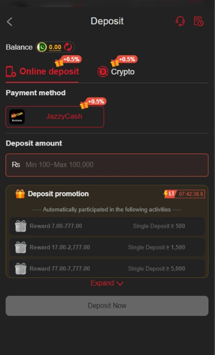 88EF-Deposit-options