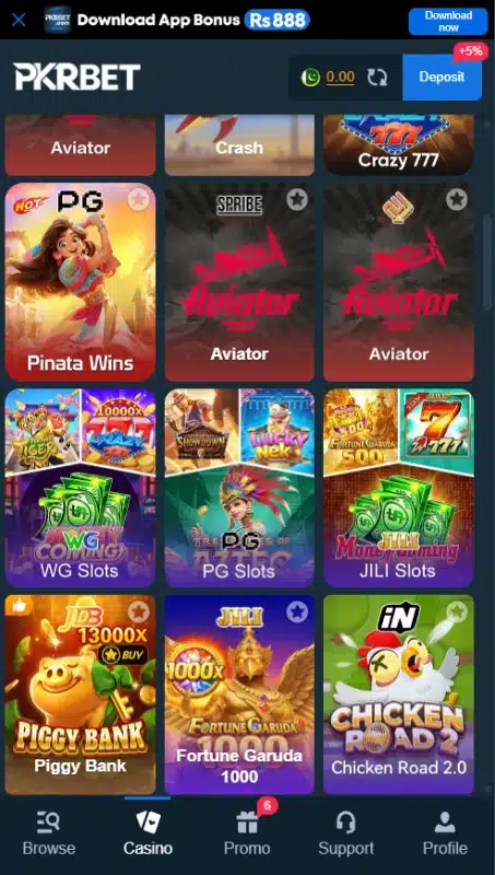 pkrbet-Games