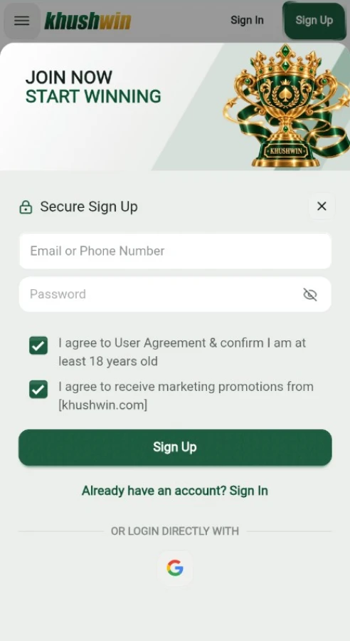 Khushwin-registration-process